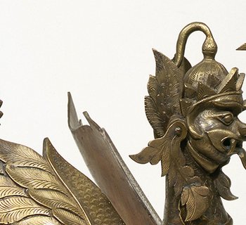 Öllampe in Form des Göttervogels Garuda