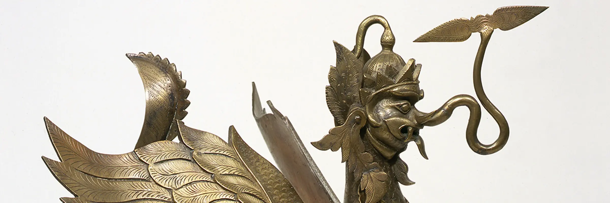 Öllampe in Form des Göttervogels Garuda