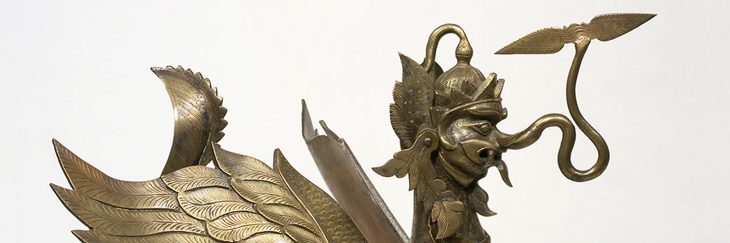 Öllampe in Form des Göttervogels Garuda