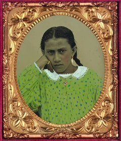 Andrew Garrett: Dreizehnjähriges Mädchen, Name unbekannt, Tahiti,  1863-1869