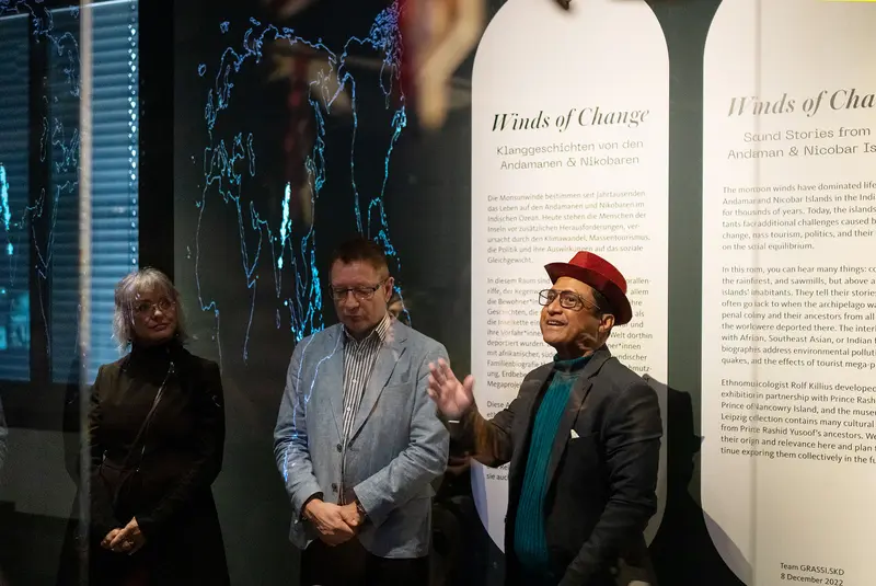 Prince Rashid Yusoof (re.) und Rolf Killius