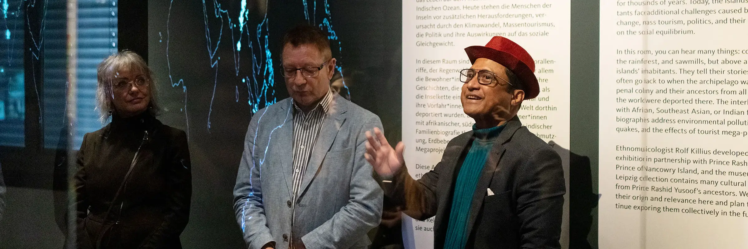 Prince Rashid Yusoof (re.) und Rolf Killius