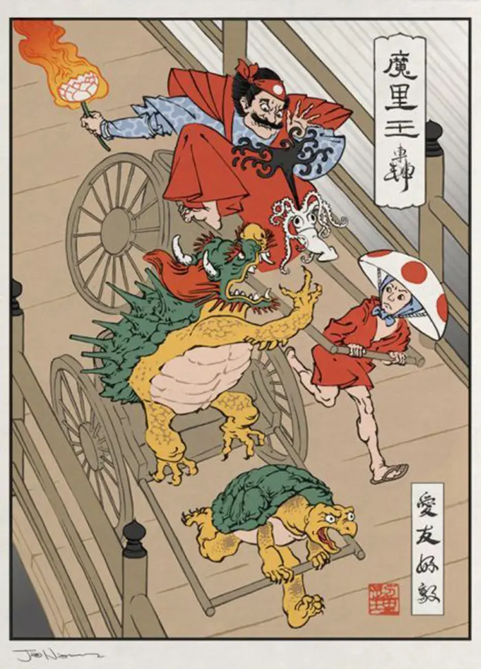 chinesischer Farbholzschnitt