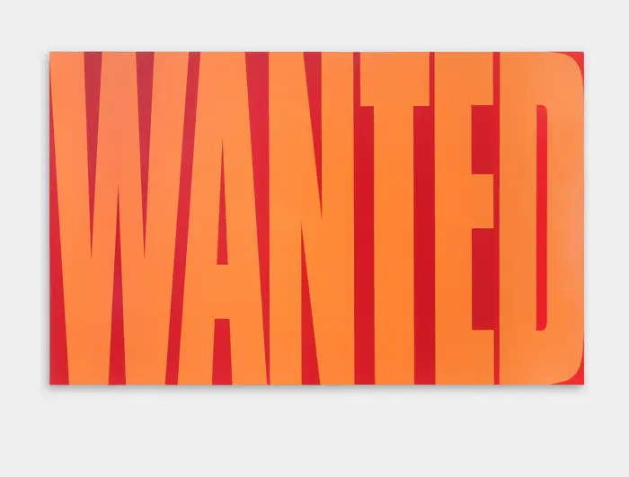 Sarah Morris, Untitled (Wanted), 1996