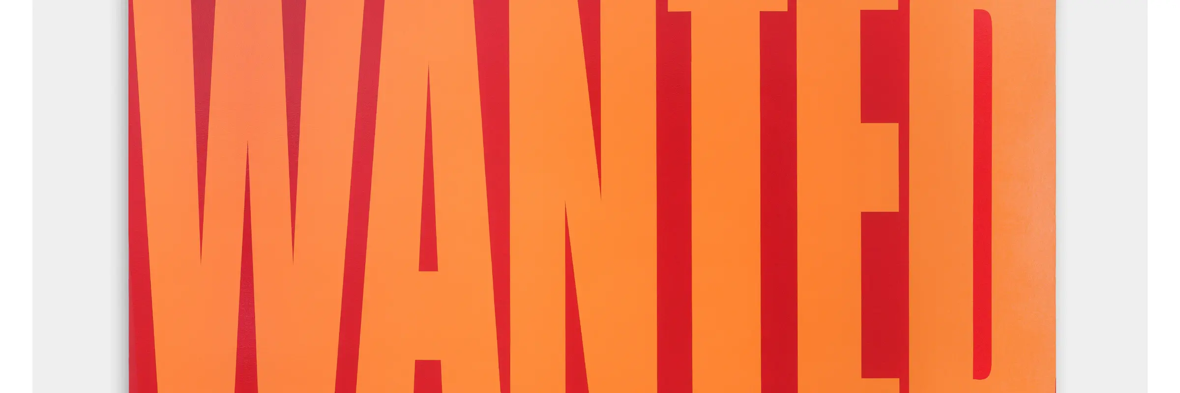 Sarah Morris, Untitled (Wanted), 1996