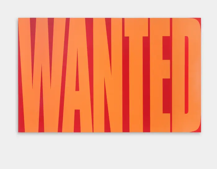 Sarah Morris, Untitled (Wanted), 1996