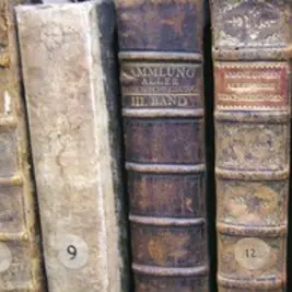 Ältere Bücherrücken