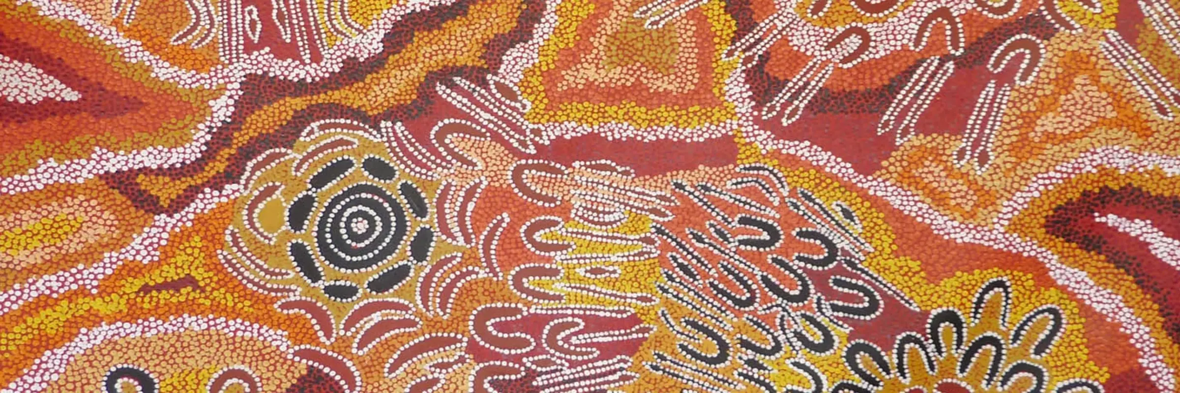 Andrea Nungarrayi Marti, Ngarlu Jukurrpa (Liebe Dreaming), Acryl auf  Leinwand, 122 x 122 cm, 2010 © Andrea Nungarrayi Martin, Warlukurlangu Artists